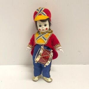 1993 Madame Alexander Toy Soldier Doll Red Blue Drum Made in USA Collectible 8"